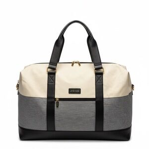 Lovevook Black, Gray and White Weekender Travel Bag
